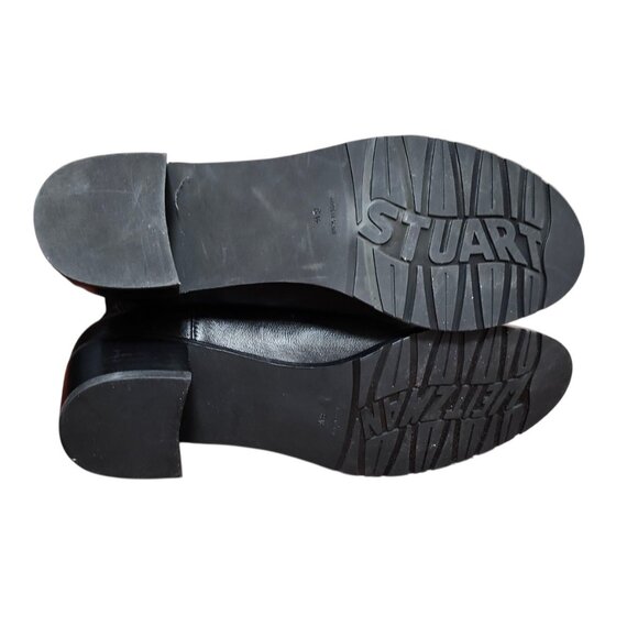 STUART WEITZMAN RESERVE BOOTIE BLACK LEATHER ANKLE CLASSIC BOOT SZ 8.5 NEW - Picture 12 of 15